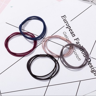 Dây Chun Buộc Tóc 3 Sợi Nhiều Màu - Phôi Cột Tóc thêu - Phôi Dây Scrunchies - LỘC Homeis