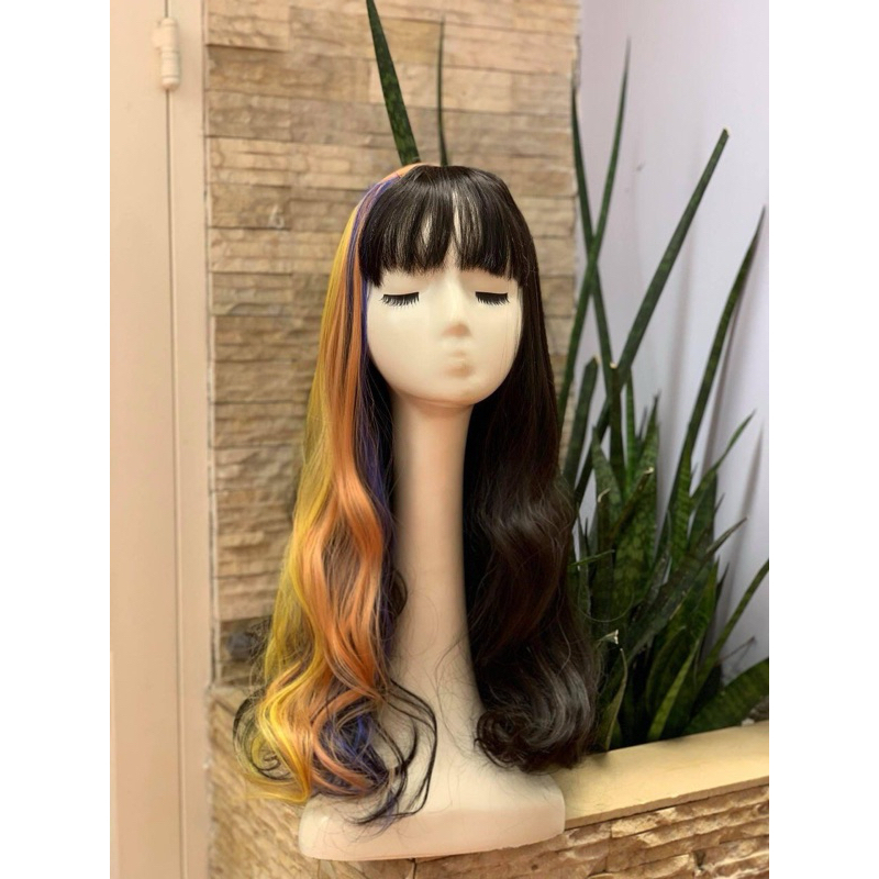 Đầu manocanh đội tóc giả (hình thật)