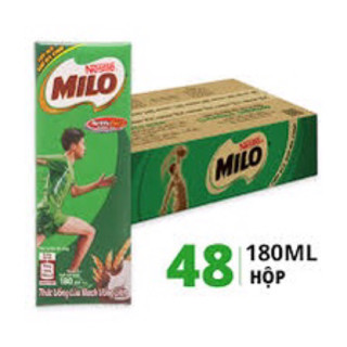 Thùng 48 hộp Milo sữa lúa mạch - hộp 180ml