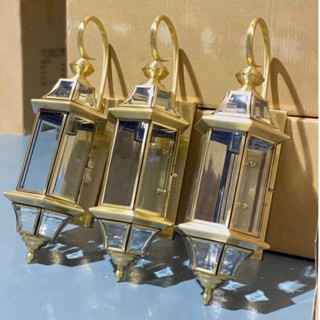 Đèn Tường Đồng Kính,Đèn Chùa ĐồngTrang Trí Cột Hiên Và Ban Công Ngoài Trời Tặng Kèm Bóng EDISON ST64_ ĐÈN LED TRANG TRÍ