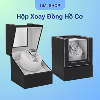 Hộp đồng hồ xoay (24 mẫu) . Hộp đựng đồng hồ cơ quay tự động bọc da PU cao cấp