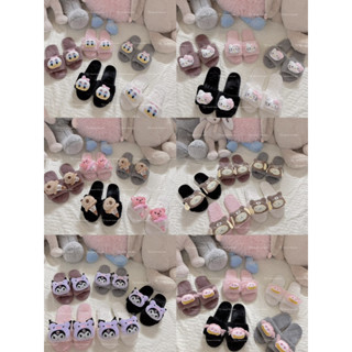  CÁC MÃ DÉP LÔNG đi trong nhà mùa đông gắn Gấu cute 