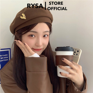 Mũ nồi nữ beret thời trang hàn quốc RYSA nón len nữ thu đông phong cách cao cấp