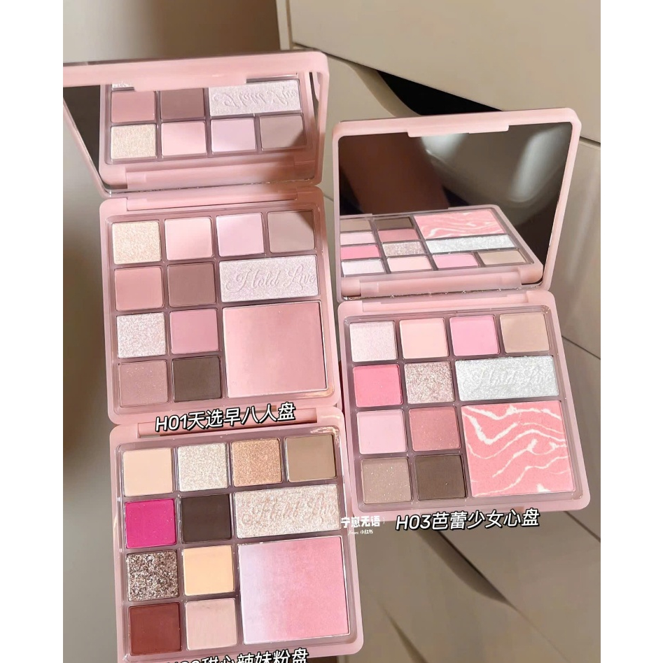 [HOLD LIVE] Bảng phấn mắt má highlight Hold Live Florist Color Pink Mist