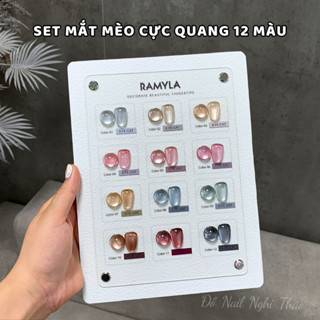 Set sơn mắt mèo cực quang Ramyla 12 màu