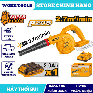 INGCO Máy thổi bụi dùng pin 20V CABLI20028 / CABLI200281 & CABLI20018 <không kèm pin vs sạc>
