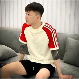Áo Thun Nam Boy Phố Phối Màu Tay áo ngắn tay phong cách trẻ trung năng động form áo chuẩn dễ phối đồ