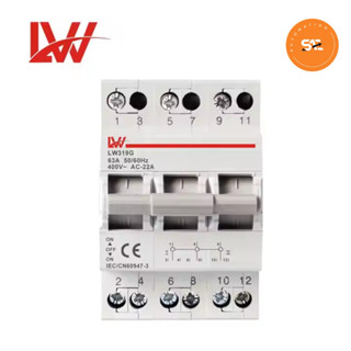  Cầu dao đảo chiều dạng aptomat 3 pha 380V 63A LW319G63A át đảo chiều át chuyển đổi 2 nguồn điện 