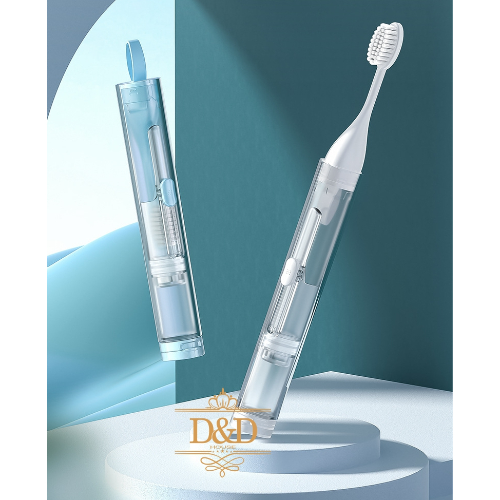 Bàn chải đánh răng gấp gọn du lịch ETRAVEL tích hợp ngăn đựng kem tiện lợi | BigBuy360 - bigbuy360.vn