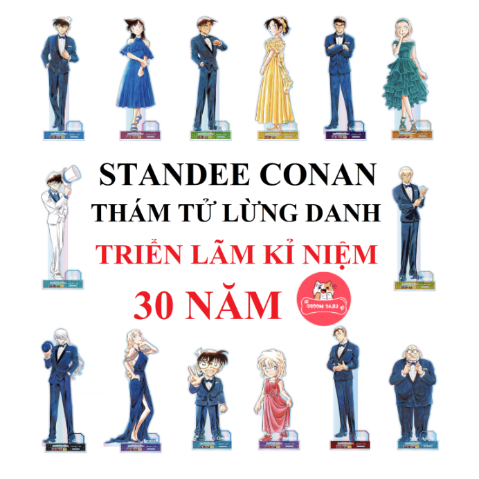 [hàng sẵn] Mô hình Conan Thám Tử Lừng Danh VER TRIỂN LÃM KỈ NIỆM 30 NĂM Standee Kaito Kid Ai Amuro A