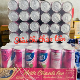 Thùng 24 lon nước chanh Leo Pushmax 330ml
