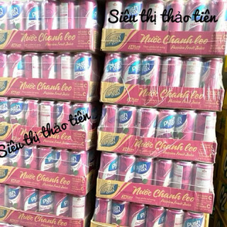 Thùng 24 lon nước chanh Leo Pushmax 330ml