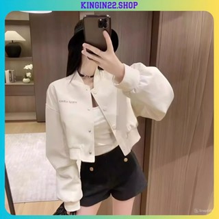 Áo khoác ngoài - Áo khoác da dáng croptop miumiu chất PU cao cấp phong cách cá tính năng động Kingin22 G4