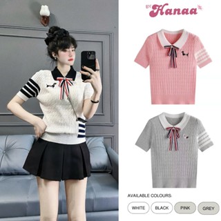  Áo Len Mongtogi Thom Thêu Chó Sọc Tay Nơ Đính Cổ Hàng L1 