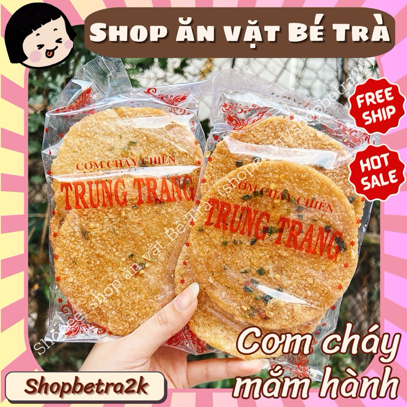 [Set 5 gói]Cơm cháy chiên mắm hành Trung Trang~gói 3 miếng