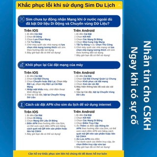 SIM DU LỊCH HÀN QUỐC INTERNET KHÔNG GIỚI HẠN