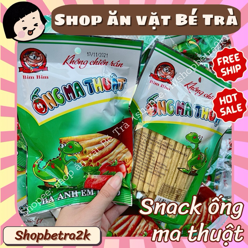 (Combo 10 Gói) Snack ống ma thuật giòn ngon