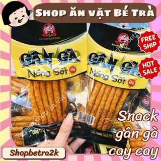 Snack gân gà nóng sốt, đồ ăn vặt cay cổng trường
