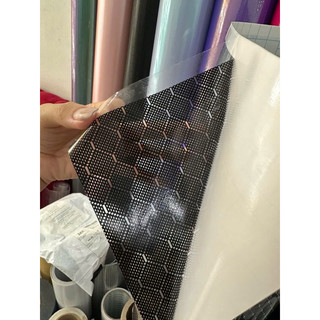 Vân Carbon Tổ Ong trong/ sần 3 lớp dán bảo vệ xe cực tốt
