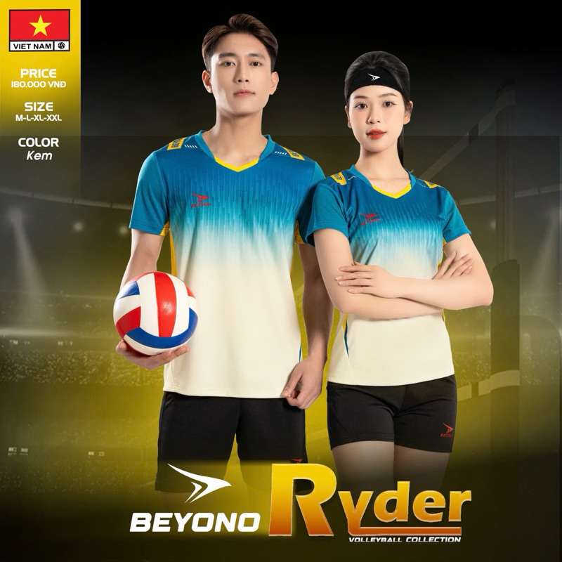 Bộ quần áo bóng chuyền Beyono Ryder, áo bóng chuyền chính hãng