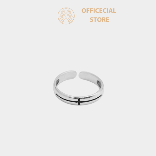 Nhẫn Bạc Đơn Giản Hera Phong Cách Dongdaemun Cá Tính – N-D69