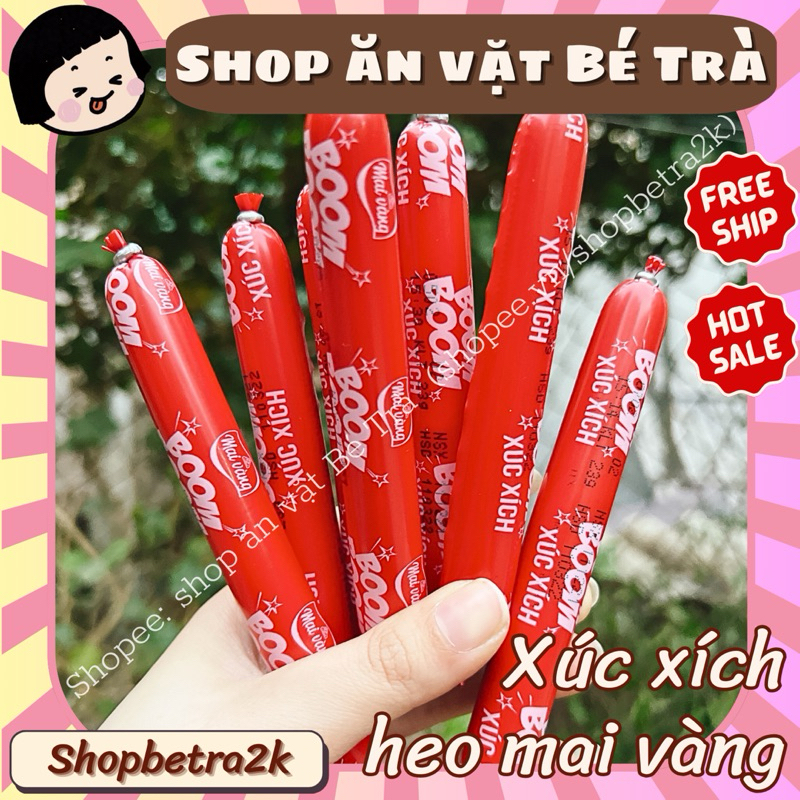 (Combo 10 cái) Xúc xích heo Mai Vàng ăn liền boom boom