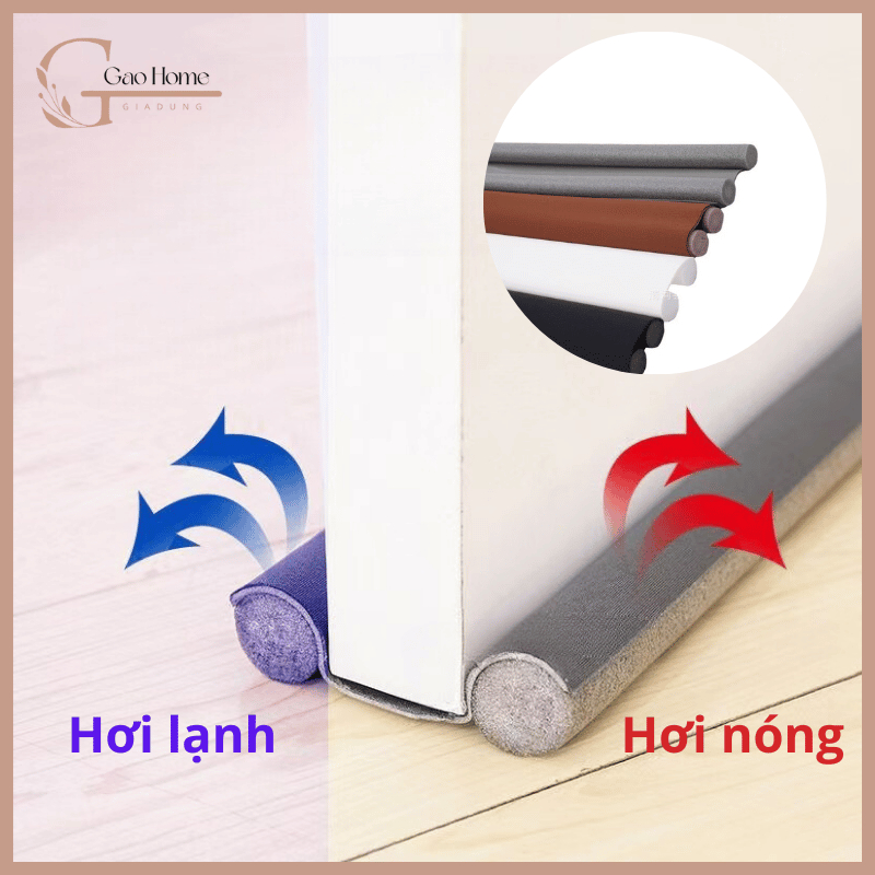 Thanh chặn khe cửa đa năng chống thoát hơi lạnh 95cm - Thanh xốp chèn khe cửa giảm tiếng ồn G69