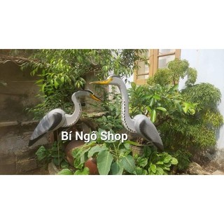 Diệc xốp cứng trang trí tiểu cảnh sân vườn, mồi nhử