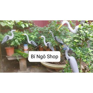 Diệc xốp cứng trang trí tiểu cảnh sân vườn, mồi nhử
