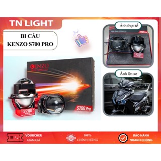Đèn pha bi led hiệu suất cao Kenzo S700 Pro 75W, pha cầu led xe ô tô và xe máy hệ thống tản nhiệt 3 lớp