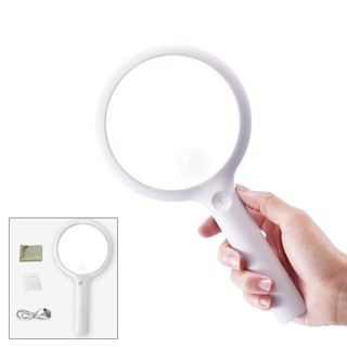 Kính lúp cầm tay mini có đèn led cao cấp. nút cảm ứng