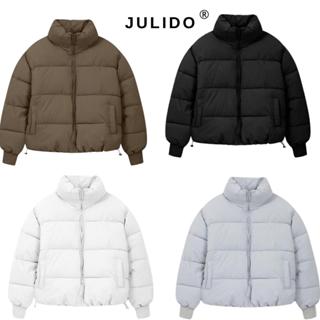  Áo phao boxy dáng lửng tay dài cổ cao bông nhồi 