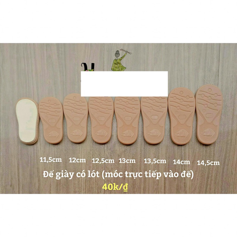 Đế giày cho bé