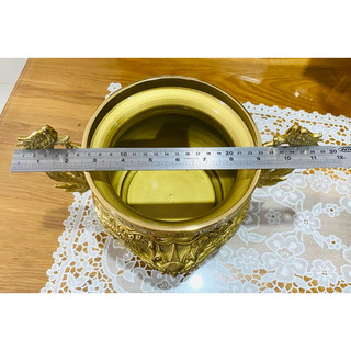Lư hương đồng cao 16cm