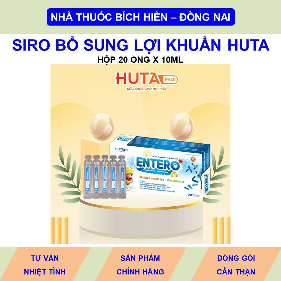 Entero Huta hộp 20 ống siro bổ sung lợi khuẩn giúp bé tiêu hóa tốt ăn ngon miệng