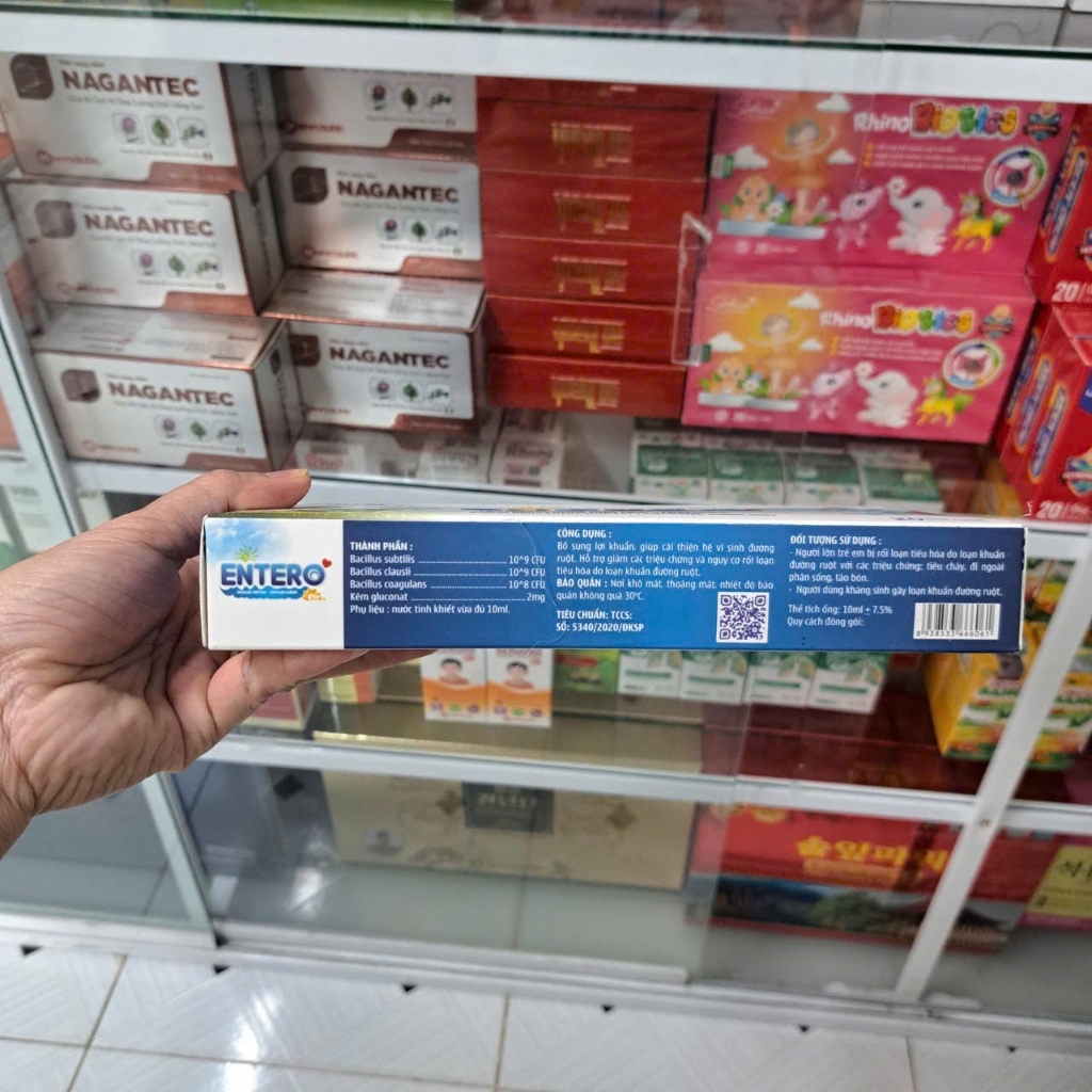 Entero Huta hộp 20 ống siro bổ sung lợi khuẩn giúp bé tiêu hóa tốt ăn ngon miệng