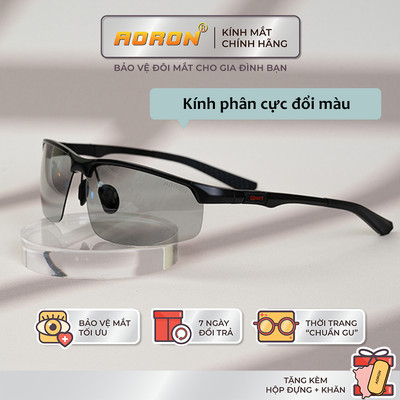 Kính Phân Cực Cao Cấp AORON Đeo 4 Mùa Giảm Chói Lóa Khi Lái Xe, Chống Tia UV Tầm Nhìn Rõ Nét Gọng Hợp Kim Siêu Bền AK041