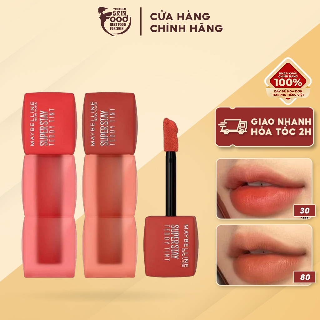 Son Kem Bông Lì, Bền Màu Maybelline Superstay Teddy 5ml