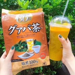 Trà Ổi Orihiro 60 túi lọc - Trà lá ổi Guava tea Nhật Bản