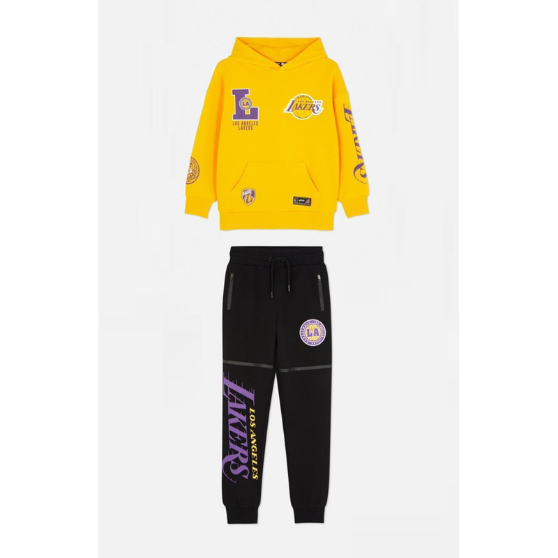 Bộ nỉ hoodie Lakers