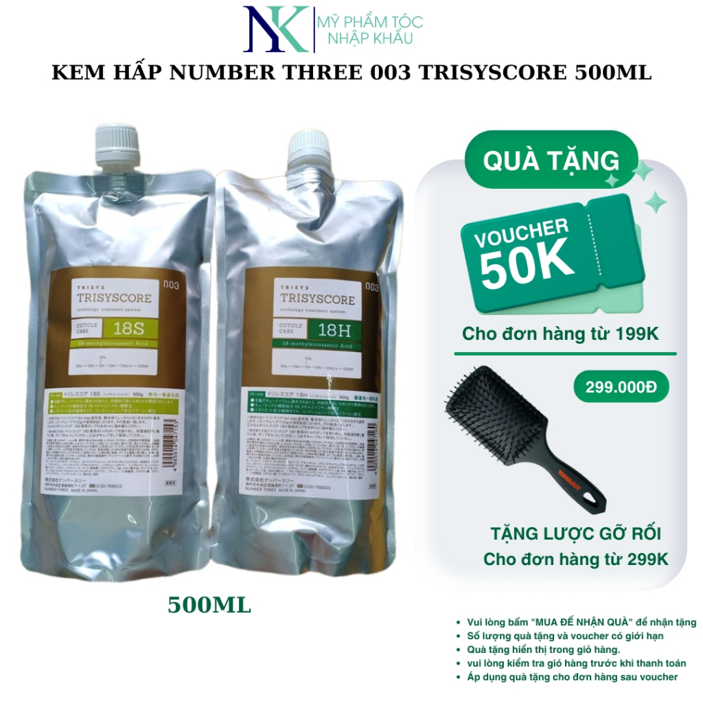 Kem Hấp Number Three 003 Trisyscore 500ml