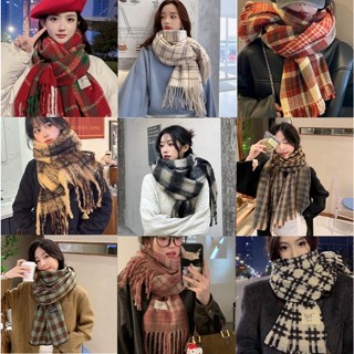 [CÓ SẴN] Khăn Quàng Cổ Nữ, Khăn Choàng Cổ Nam Nữ Len Ấm Áp Phong Cách Hàn Quốc Vintage Thời Trang Mùa Đông Rẻ- LNMS1