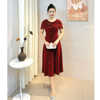 Đầm trung niên cho mẹ size 50 75kg bigsize