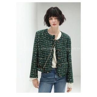 Áo khoác dạ sweet  DK*NY cổ tròn siêu đẹp và sang chảnh