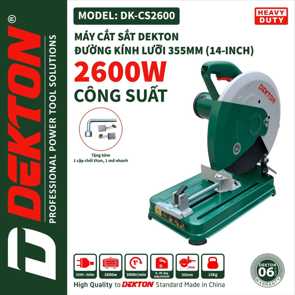 Máy cắt sắt điện DEKTON DK-CS2600