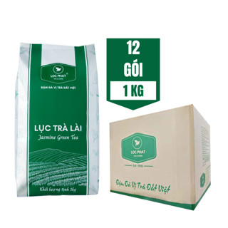  Thùng Lục Trà Lài Lộc Phát - 1 Kg x 12 Gói - Nguyên Liệu Làm Trà Sữa 