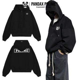 Áo khoác nỉ hai lớp hoodie boxy zip vải 2 da khoá kéo chống nắng form rộng ngắn nam nữ unisex local brand pandax polime