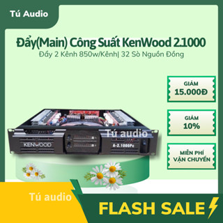  Main Cục Đẩy Công Suất 2 kênh Kenwood - Sansui 2.1000 32 sò 850w kênh nguồn đồng 