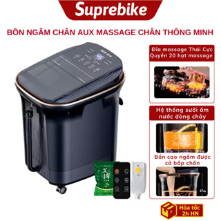 Máy ngâm chân AUX massage chân, bồn ngâm chân mát xa tự làm ấm nước giúp thư giãn các huyệt ở lòng bàn chân