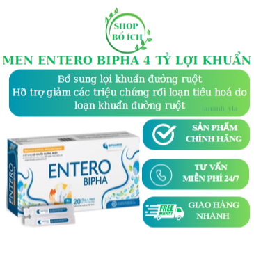 Men ống Entero bipha (men giảm rối loạn tiêu hóa)